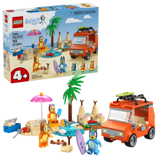 LEGO Bluey: Bluey's Beach & Family Car Trip Set (11202)