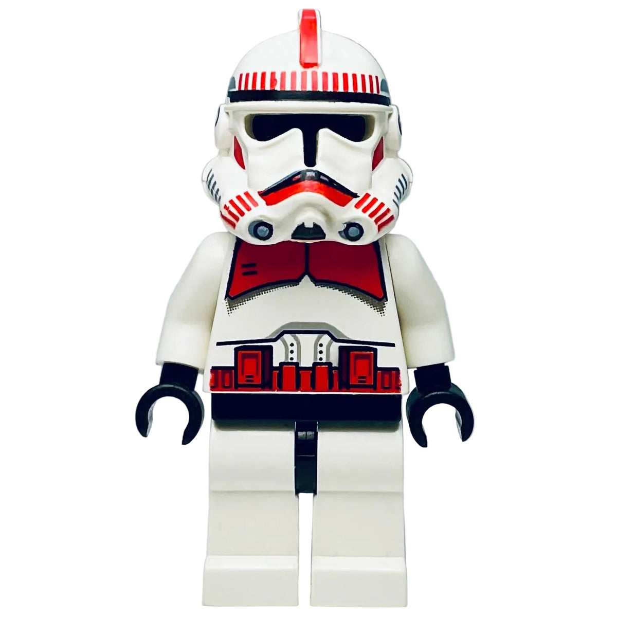 MISPRINT Clone Shock Trooper, Coruscant Guard (Phase 2) - Black Head , sw0091, LEGO® Star Wars Minifigure