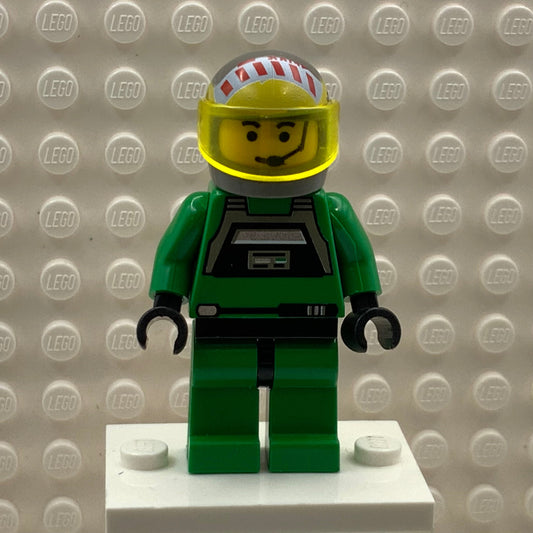 Rebel Pilot A-Wing, Yellow Head, Trans-Yellow Visor, sw0031 - LEGO® Star Wars Minifigure