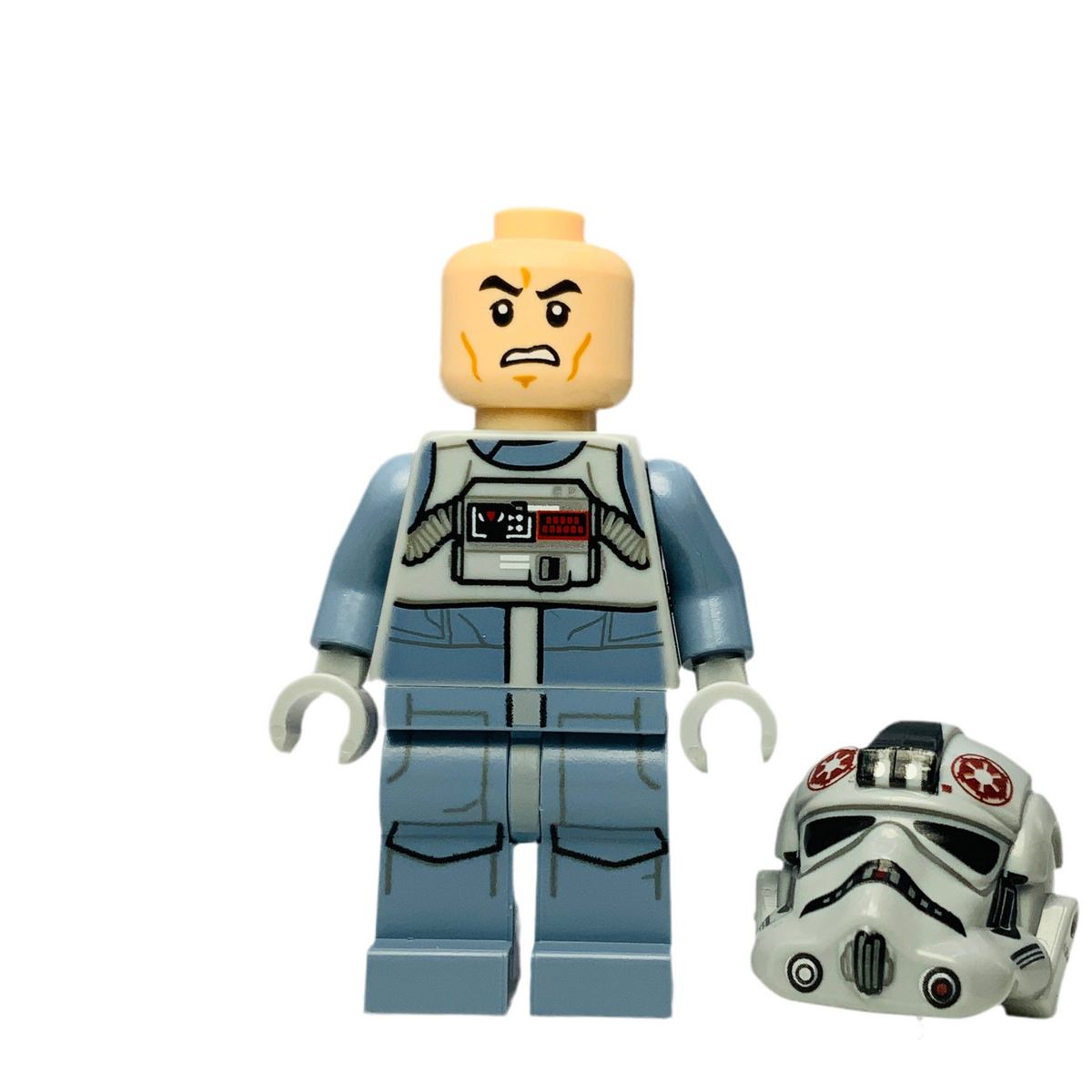 AT-AT Driver - Dark Red Imperial Logo, Grimacing, sw0581