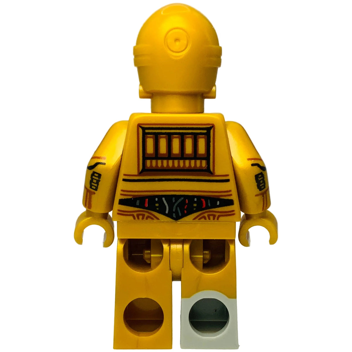 C-3PO - Molded Light Bluish Gray Right Foot, Printed Arms, sw1209