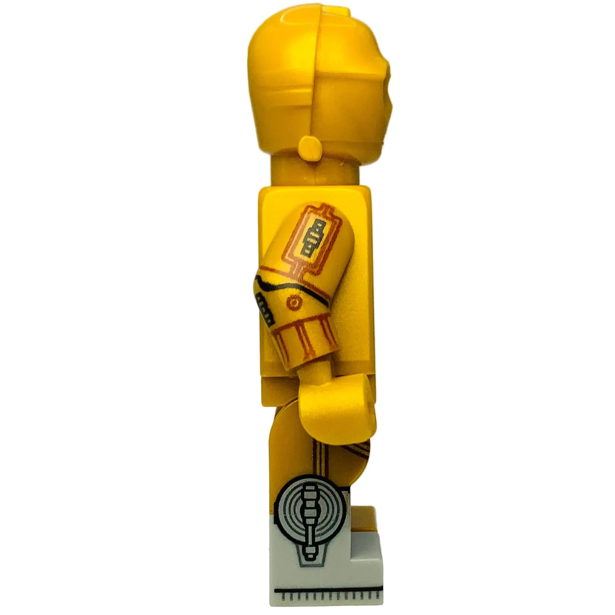 C-3PO - Molded Light Bluish Gray Right Foot, Printed Arms, sw1209